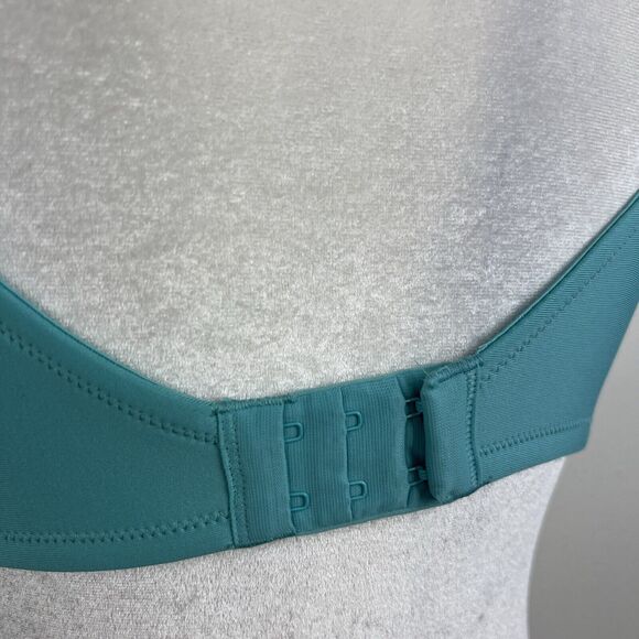 Vanity Fair Bra Women 36D Teal Padded Wired Convertible Strap Smooth T-Shirt Bra - Picture 9 of 13